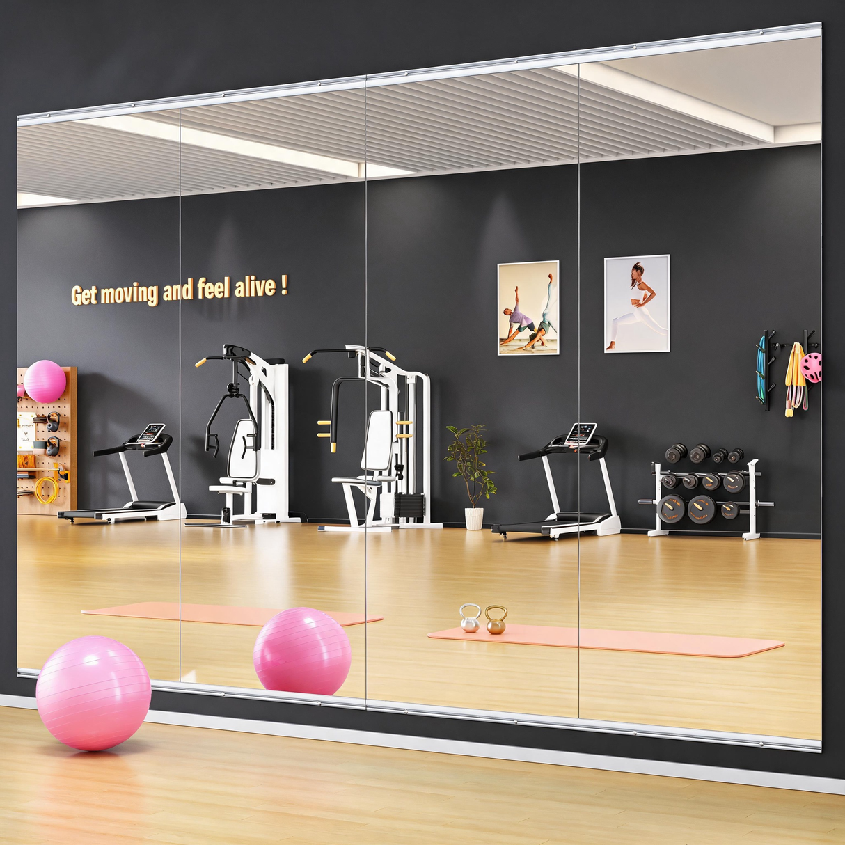 Home Gym Mirror Set - 71"x32" Full Body Mirror (2 PCS)