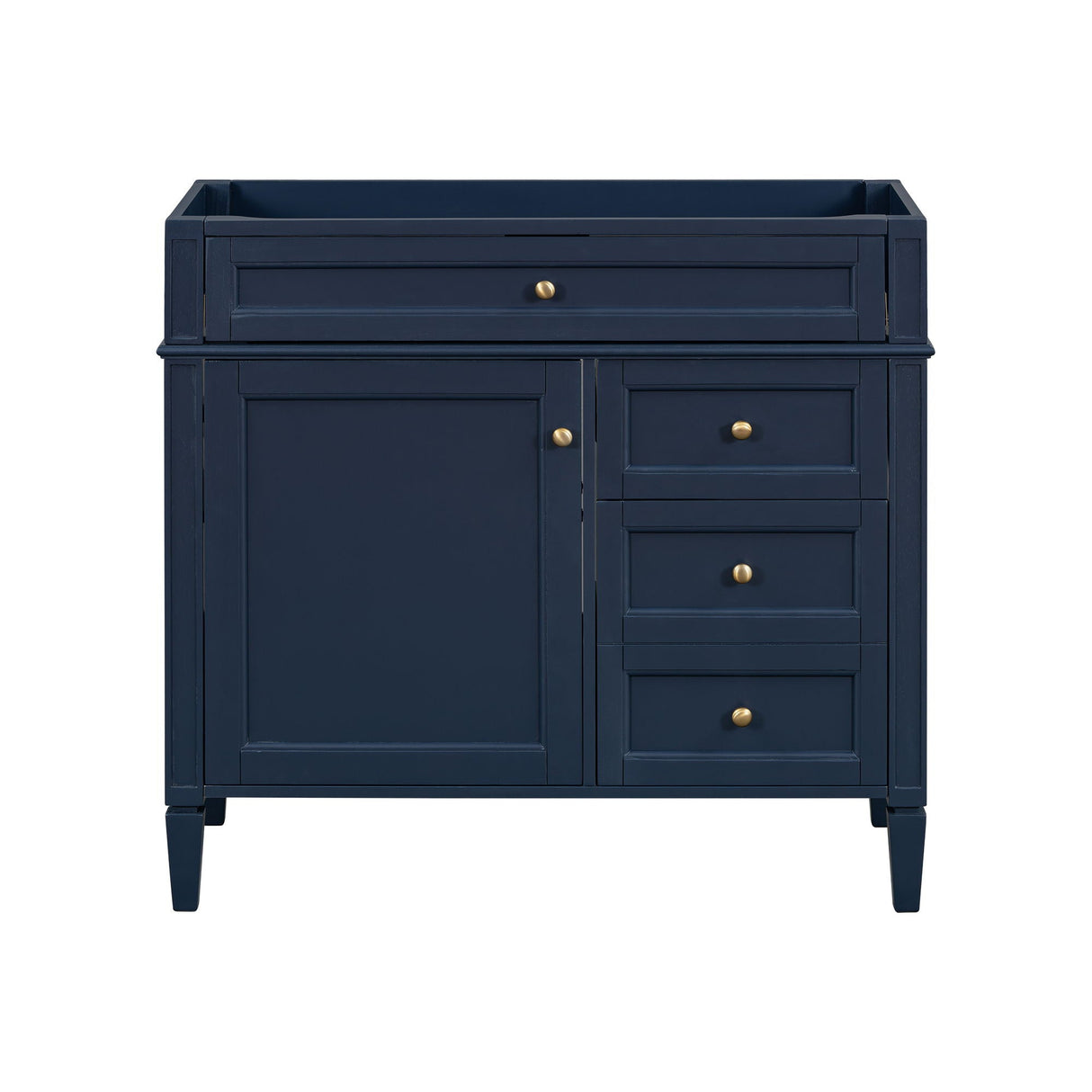 Bathroom Vanity With 2 Drawers And Tip-Out Drawer, Storage Cabinet
