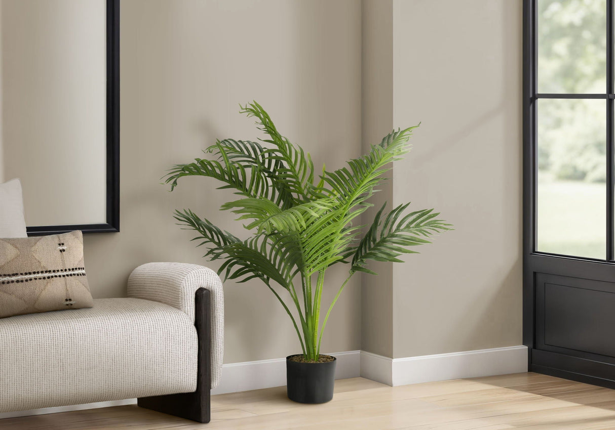 34" Tall Artificial Indoor Palm Tree with Real Touch Leaves