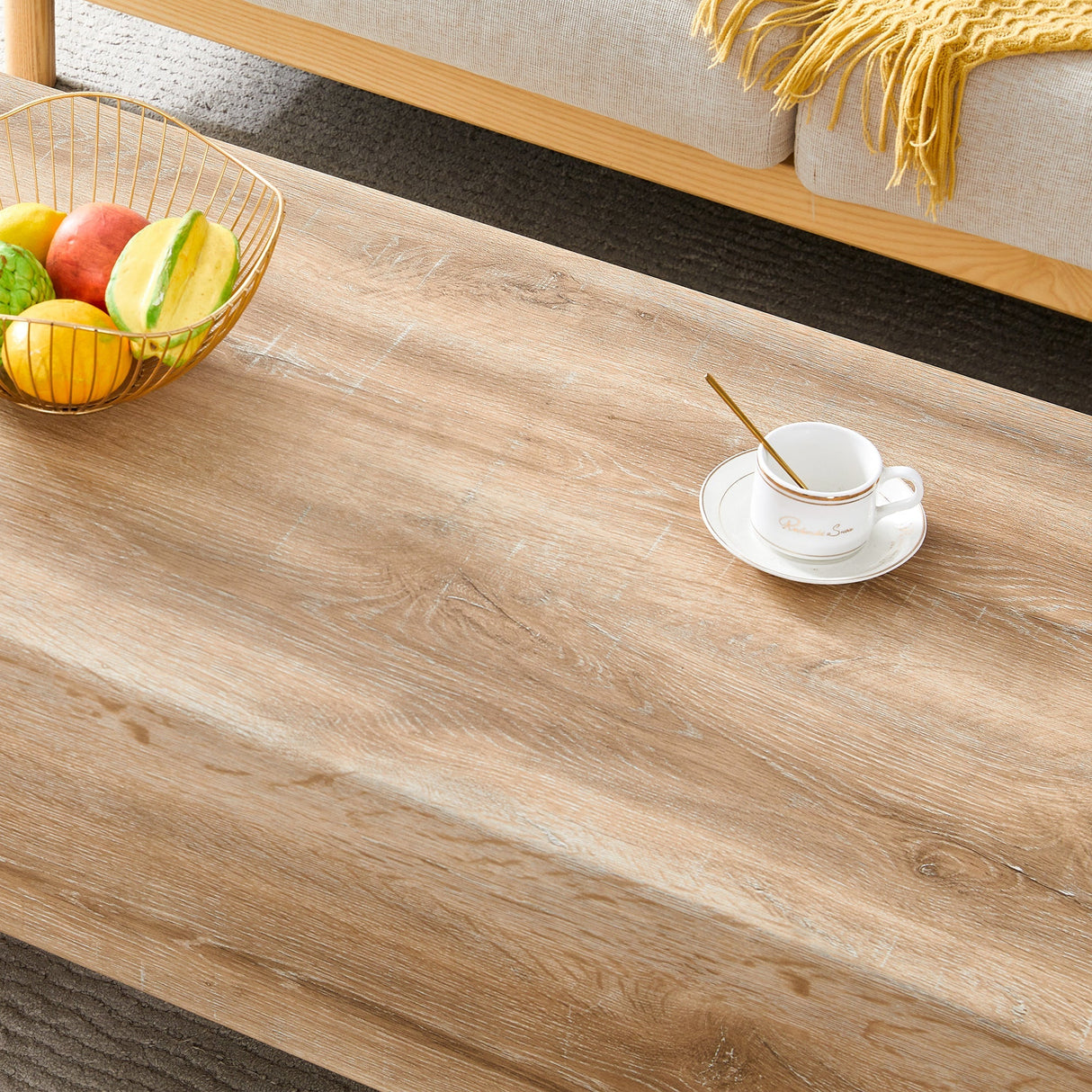 Modern Simple Light Wood Texture Coffee Table