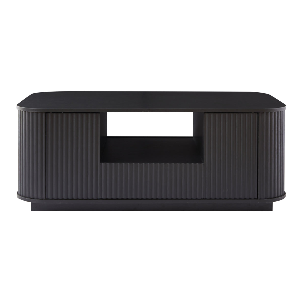 Modern Luxury Oval Coffee Table with Drawers and Storage Compartment