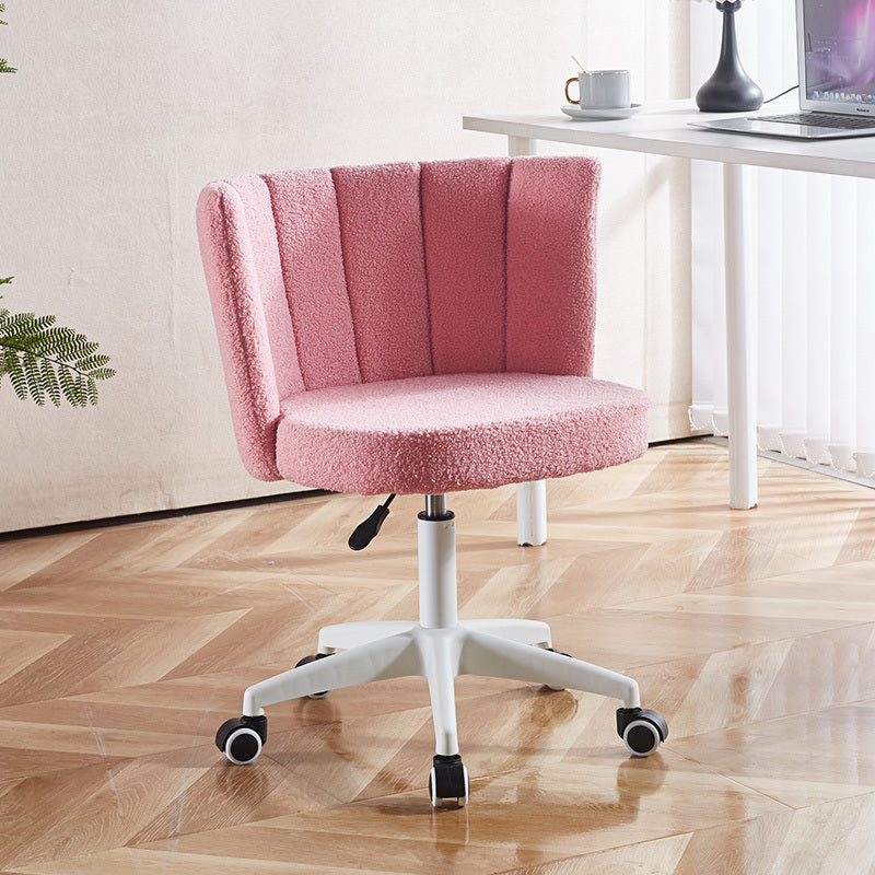 Fluffy-pink-Vanity-Swivel-Desk-Chair--Height-Adjustable-Chairs-&-Seating