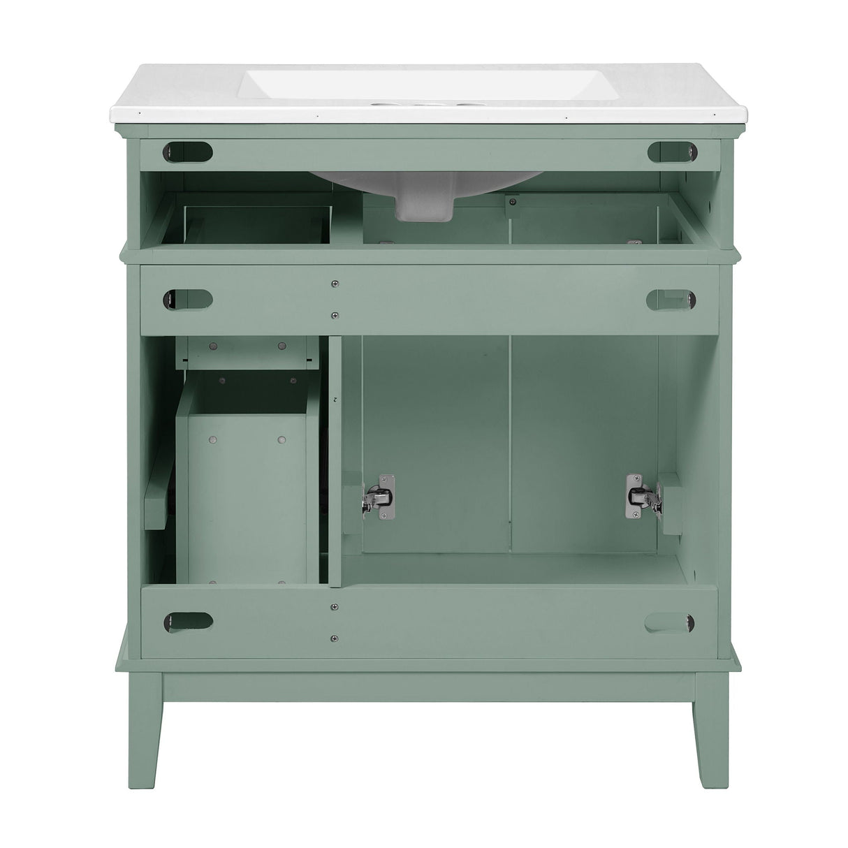 Modern Bathroom Vanity With Sink, Storage Cabinet, Soft Close Doors, Deep & Standard Drawers