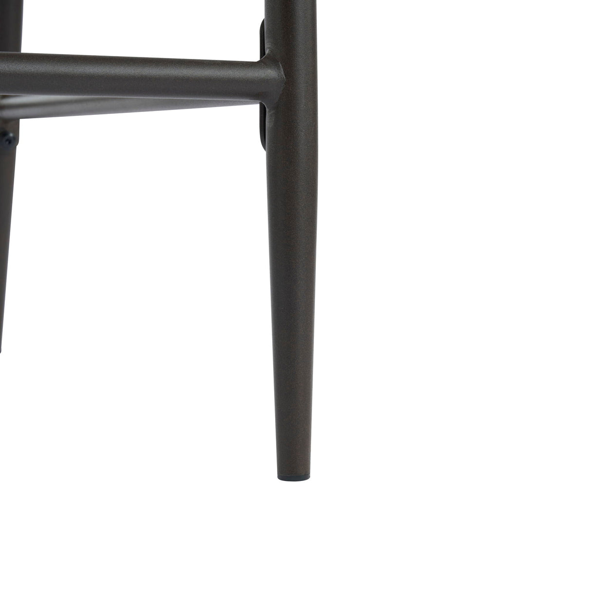 Mid Century Modern Counter Stool Set With Iron Frame