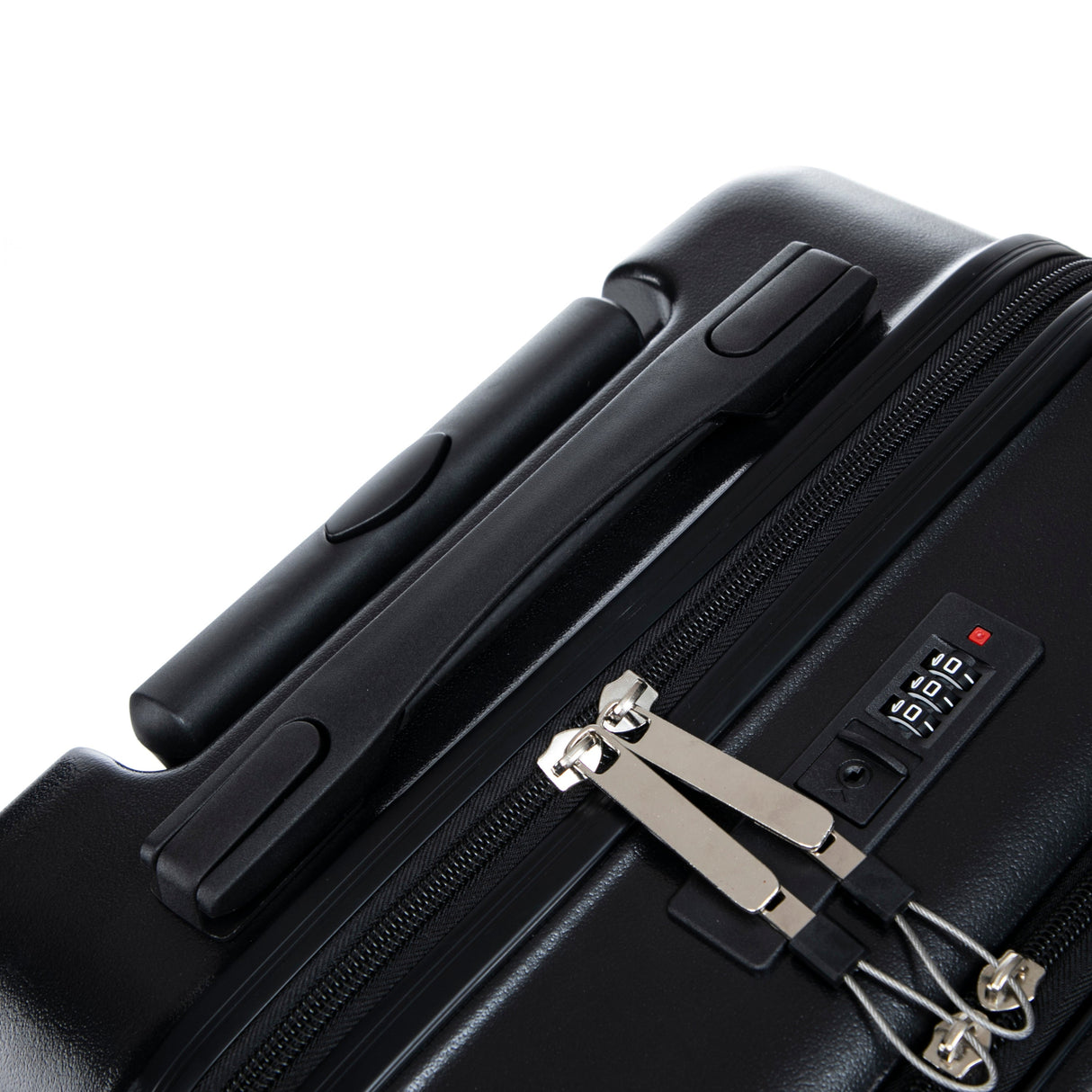 14' & 20' ABS Spinner Wheel Luggage Set with Cosmetic Case