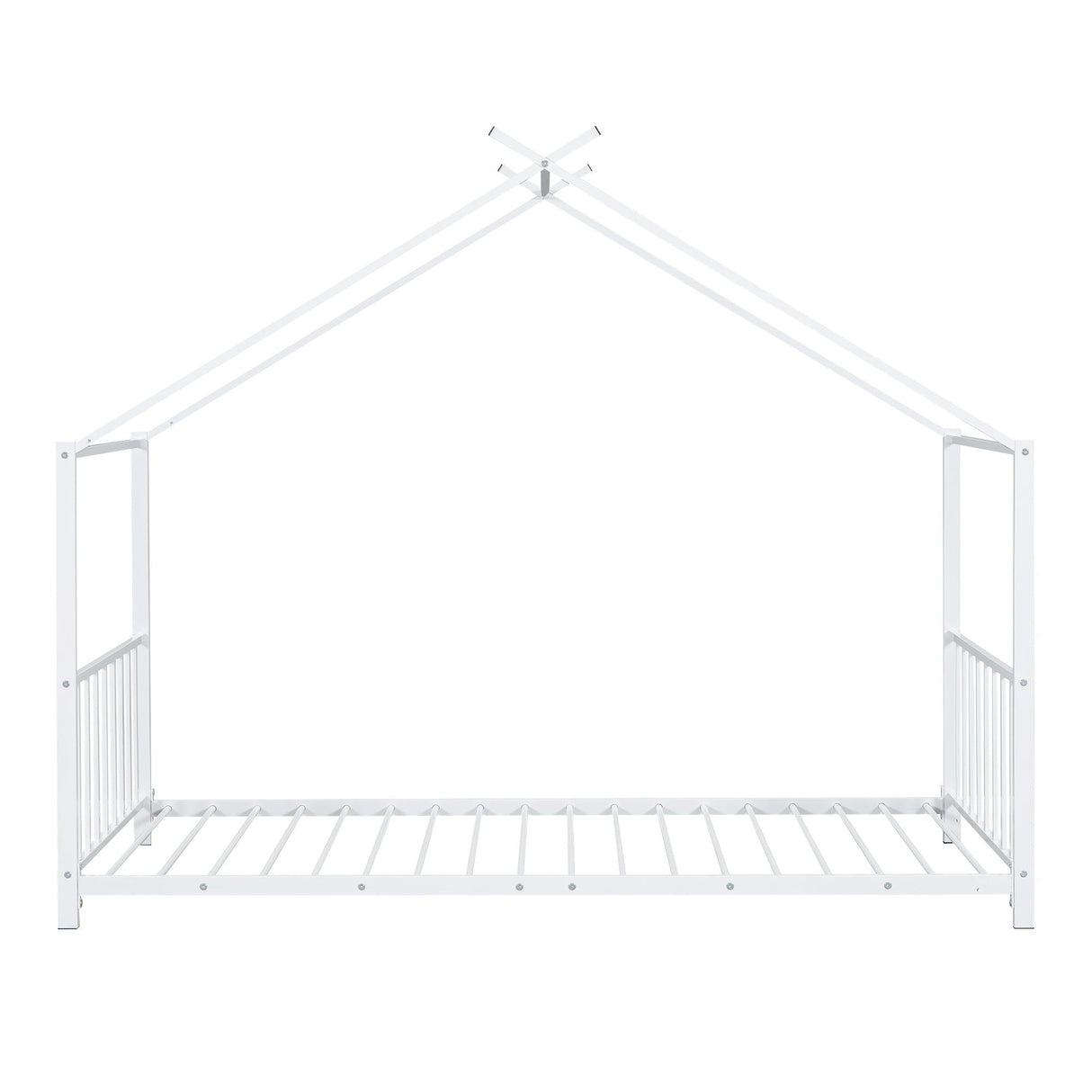 Metal House Platform Bed With Modern Design And Durable Frame