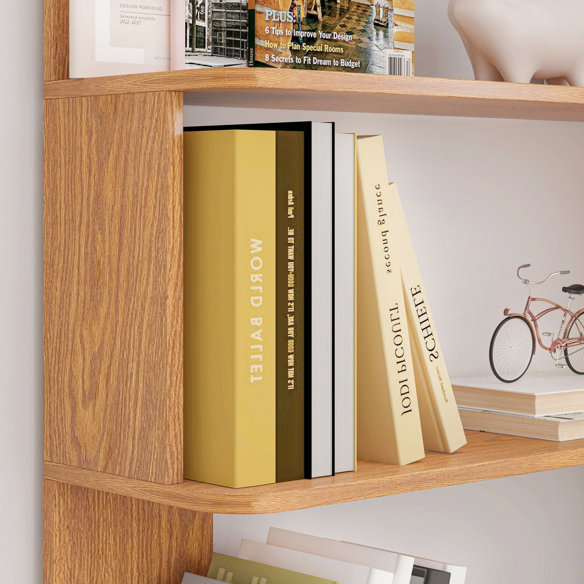 L-Shaped Design Corner Bookshelf