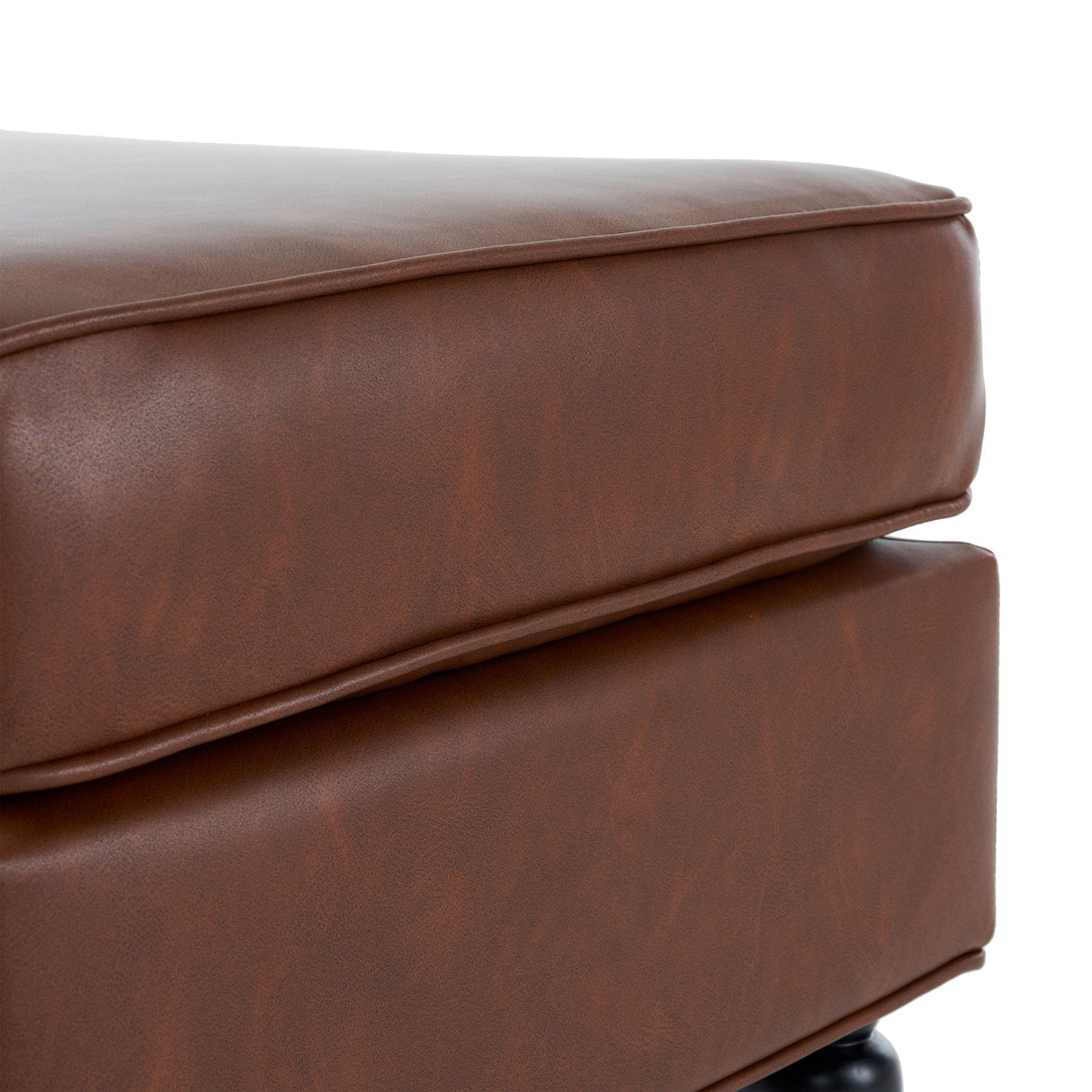 Ottoman Square Design - Brown