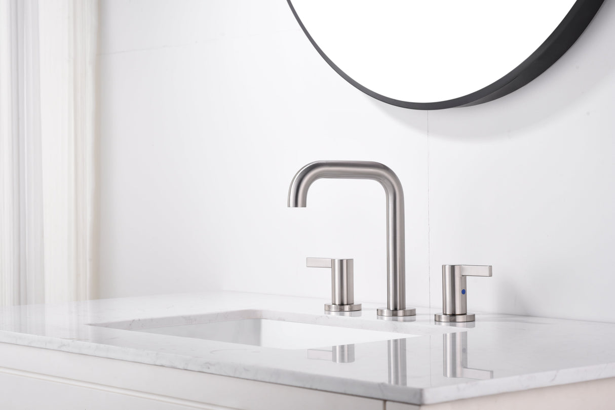 Bathroom Faucet For Bathroom Sink With Two Handles, Pop Up Drain And Supply Lines