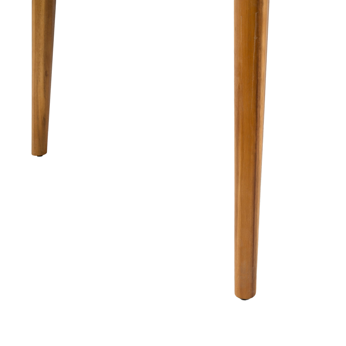 Outdoor Dining Set with Acacia Wood Table and 4 Chairs - Beige