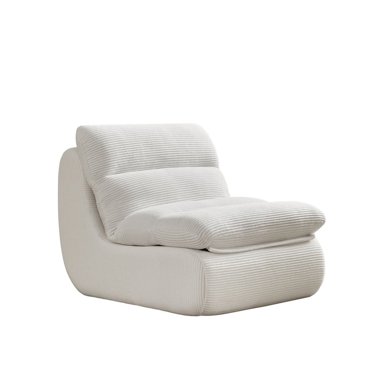 Modern Compressed Lounge Chair with Ottoman