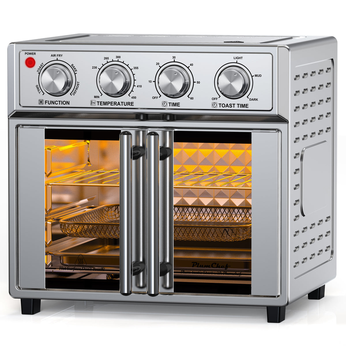 PlumChef 26QT Extra-Large French Double-Door Air Fryer