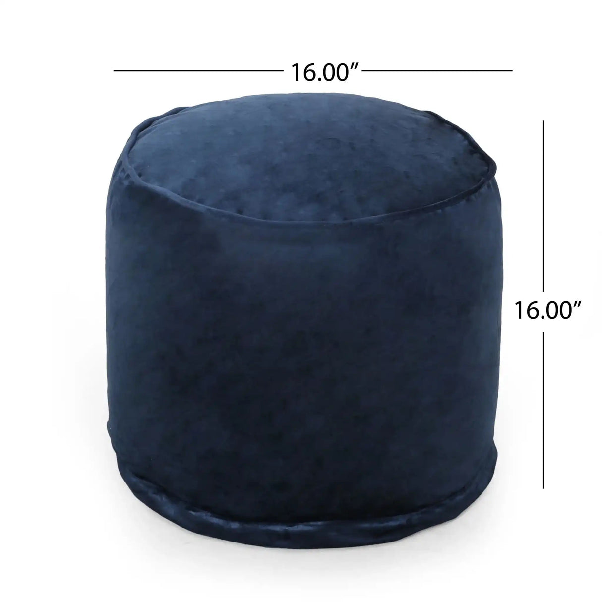 Shimon Cylinder Pouf Ottoman Floor Cushion