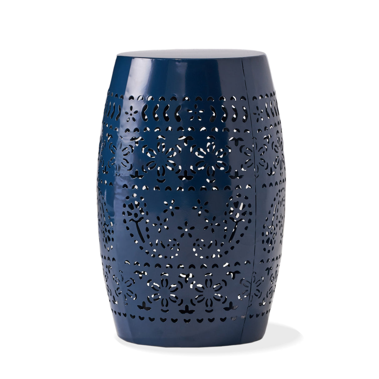 Ruby Side Table Lace Cut Metal End Table for Indoor & Outdoor Use