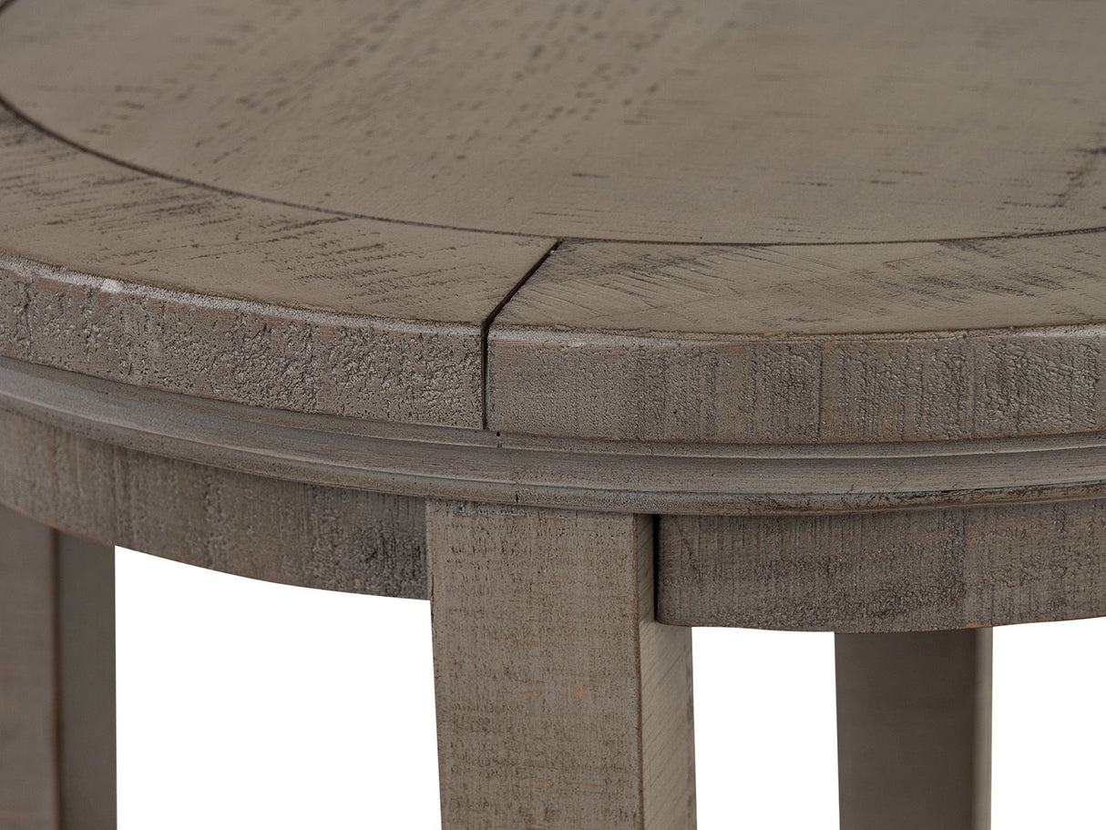 Paxton Place - Round Accent End Table - Dovetail Gray