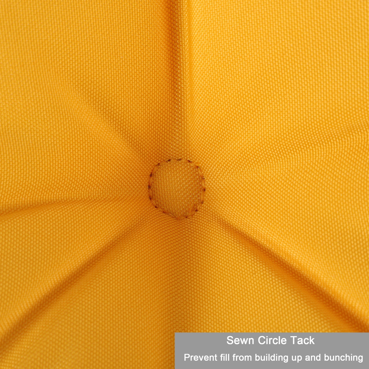 2-Piece High Back Patio Chair Cushion Set, Yellow