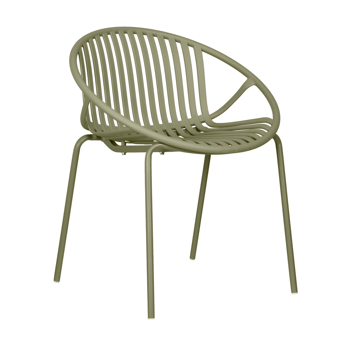 Patio Dining Chairs Stackable Chairs with Breathable Design (Set of 2)