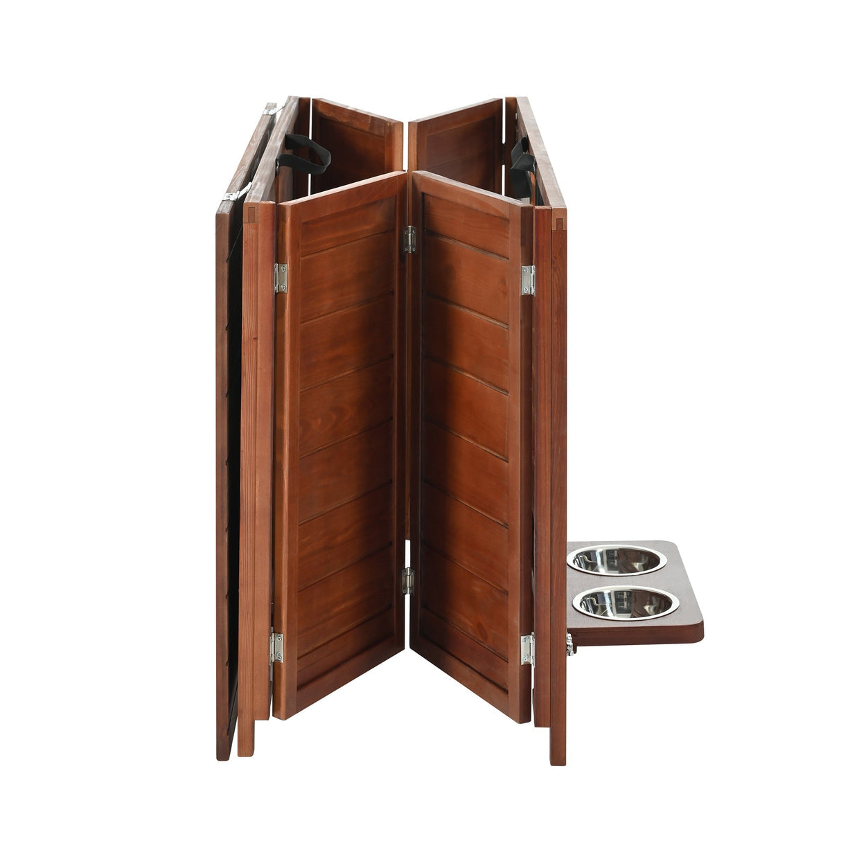 33" Solid Wood Dog Crate FurnitureFoldable Indoor Kennel