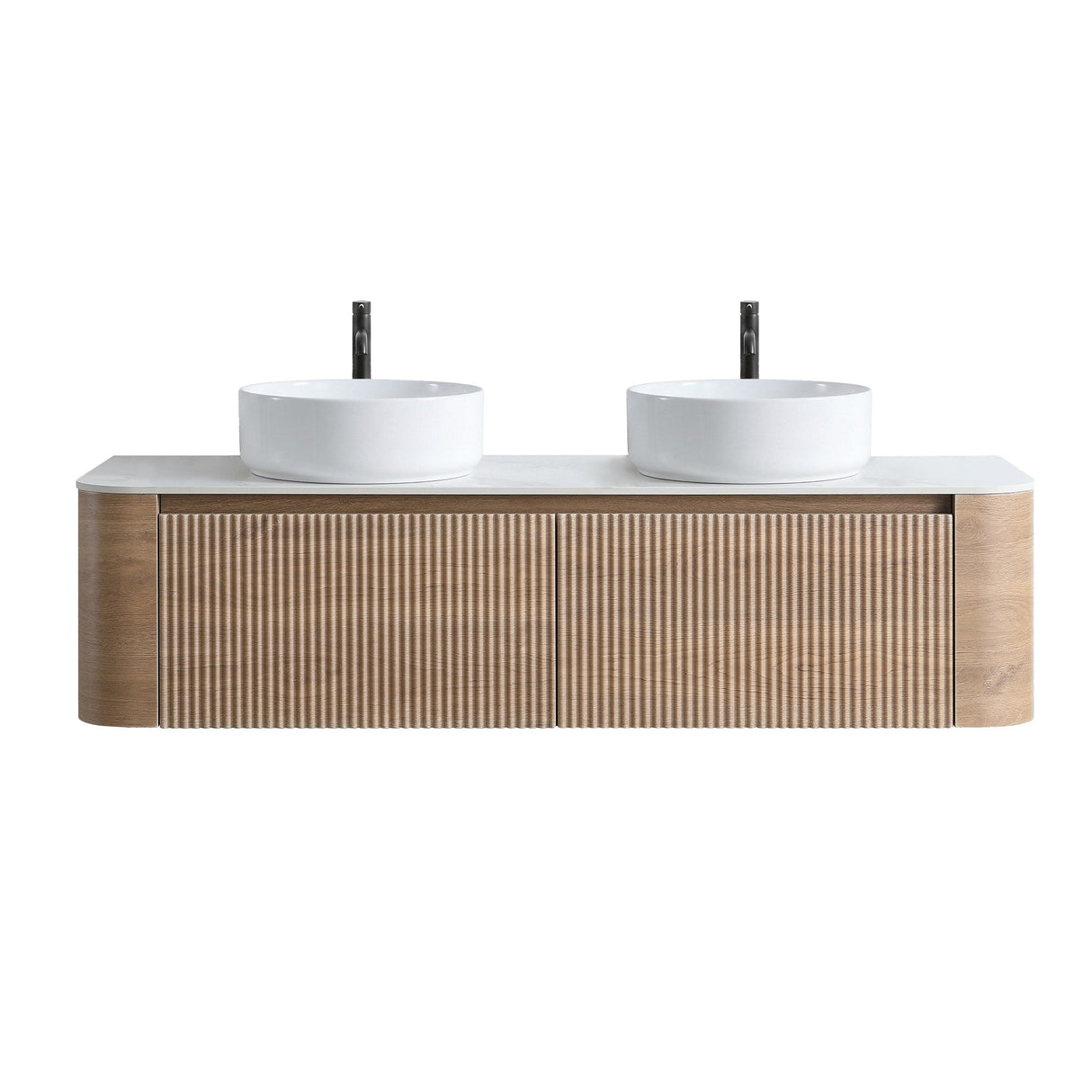 Erba 60 Inch Bathroom Vanity with Sink in Honey