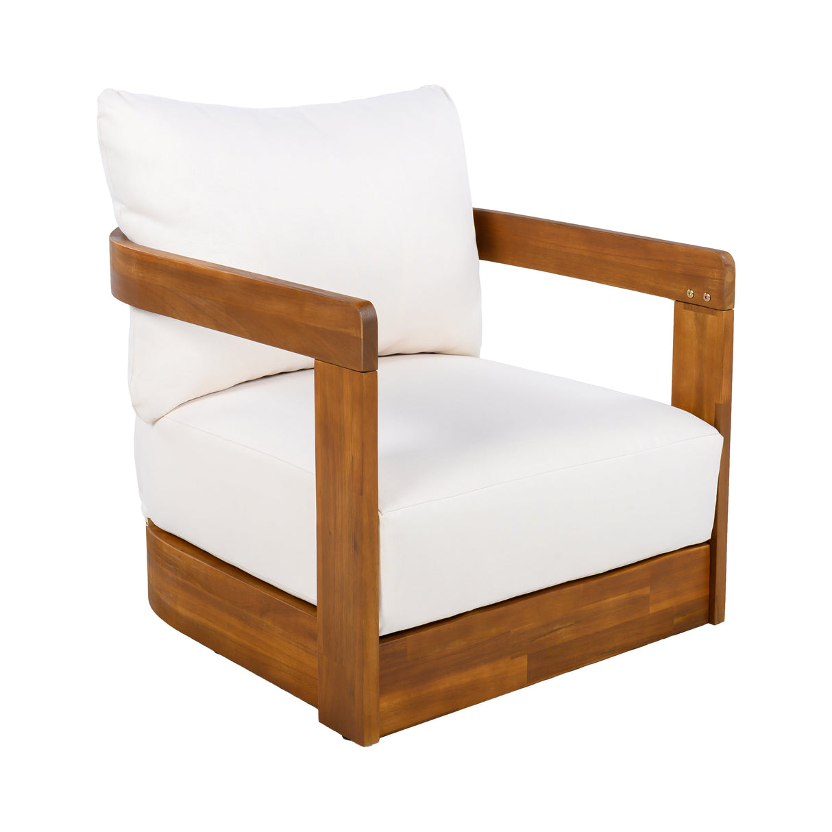 Premium Acacia Wood Outdoor Club Chair