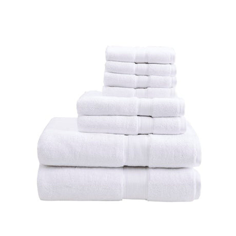 100% cotton 8 piece antimicrobial towel set - Tuesday Morning - Bath Towels