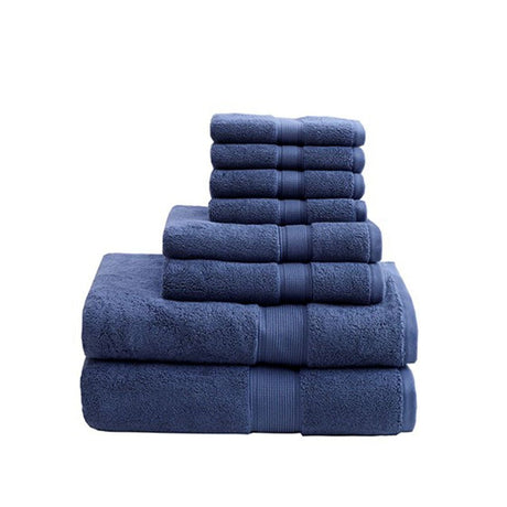 100%-Cotton-8-Piece-Antimicrobial-Towel-Set-Bath-Towels-&-Washcloths