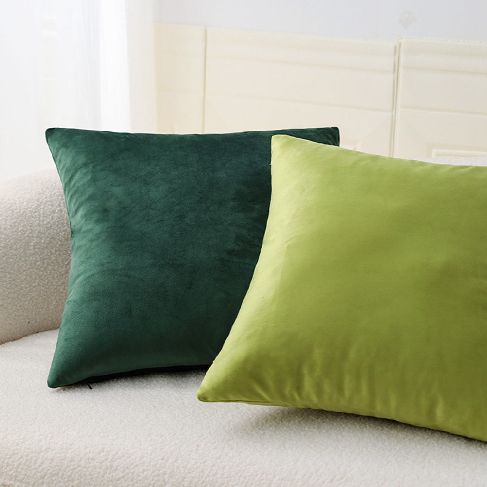 Pack of 1 Velvet Solid Colors Throw Pillow 4 sizes many colors to choose with insert, Teal blue, velvet, 18X18WITH INSERTS – Fancy & Stacy