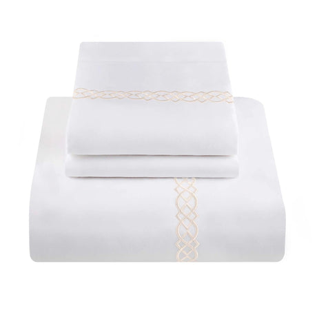 1000 Thread Count Egyptian Cotton Embroidered Duvet Cover Set - Egyptian Cotton Duvet Cover Set by Superior