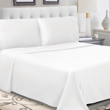 300-Thread-Count-100%-Cotton-Percale-Deep-Pocket-Sheet-Set-Bed-Sheets