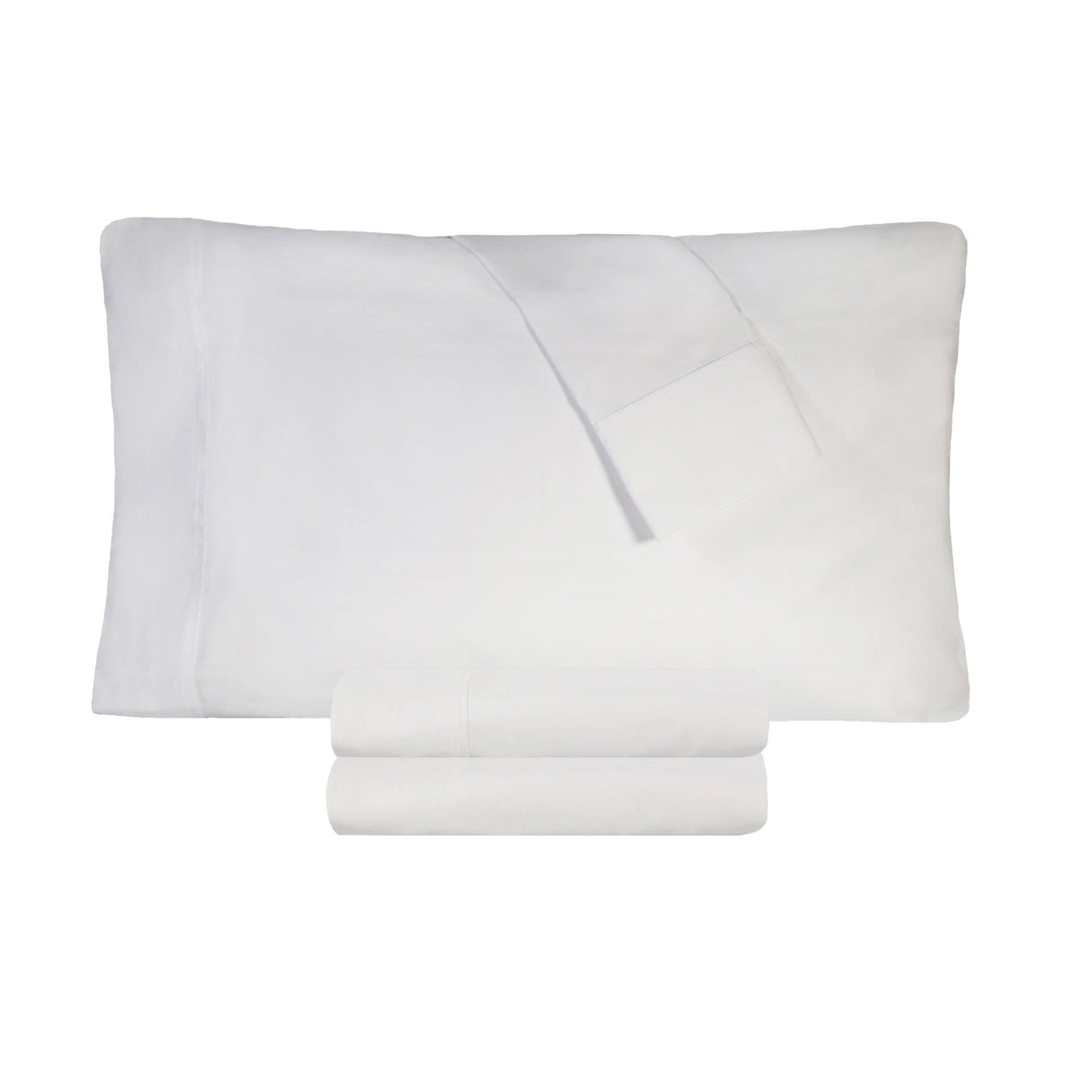 300 Thread Count 100% Cotton Sheet Set Percale Solid Deep Pocket - Sheet Set by Superior Brand