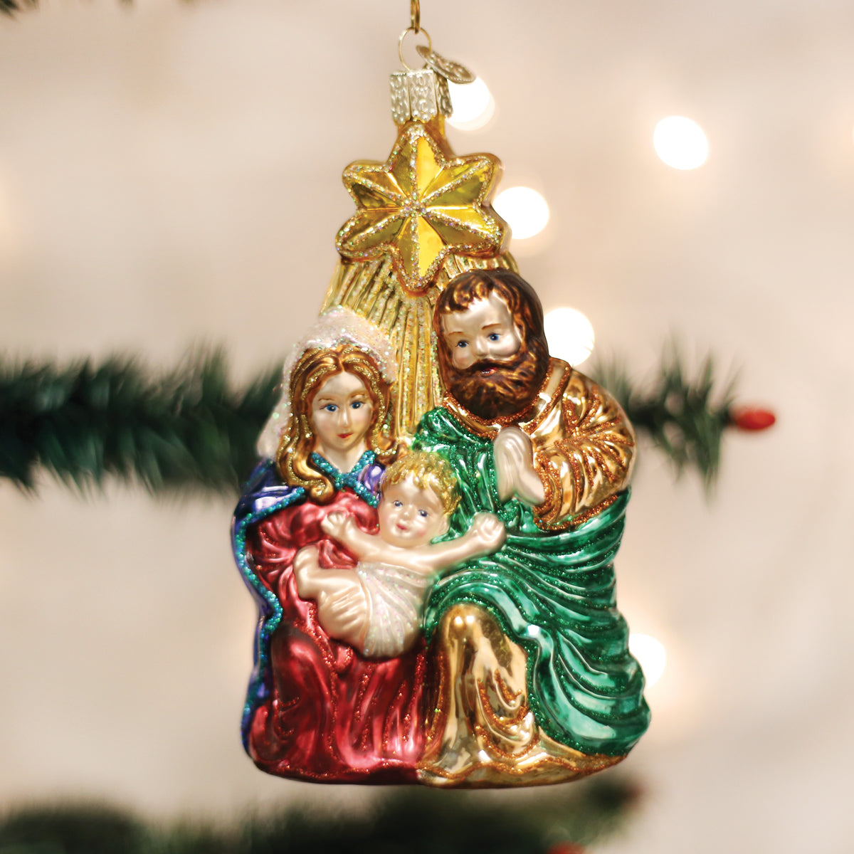 Holy-Family-With-Star-Christmas-Ornaments