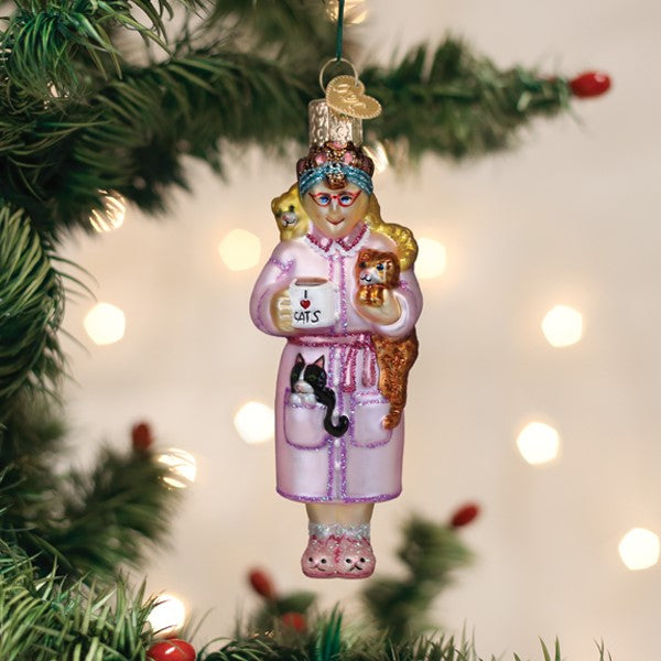 Cat-Lady-Ornament-Christmas-Ornaments