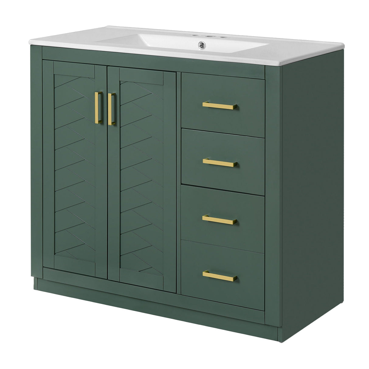 Bathroom Vanity With Sink Combo, Storage Cabinet