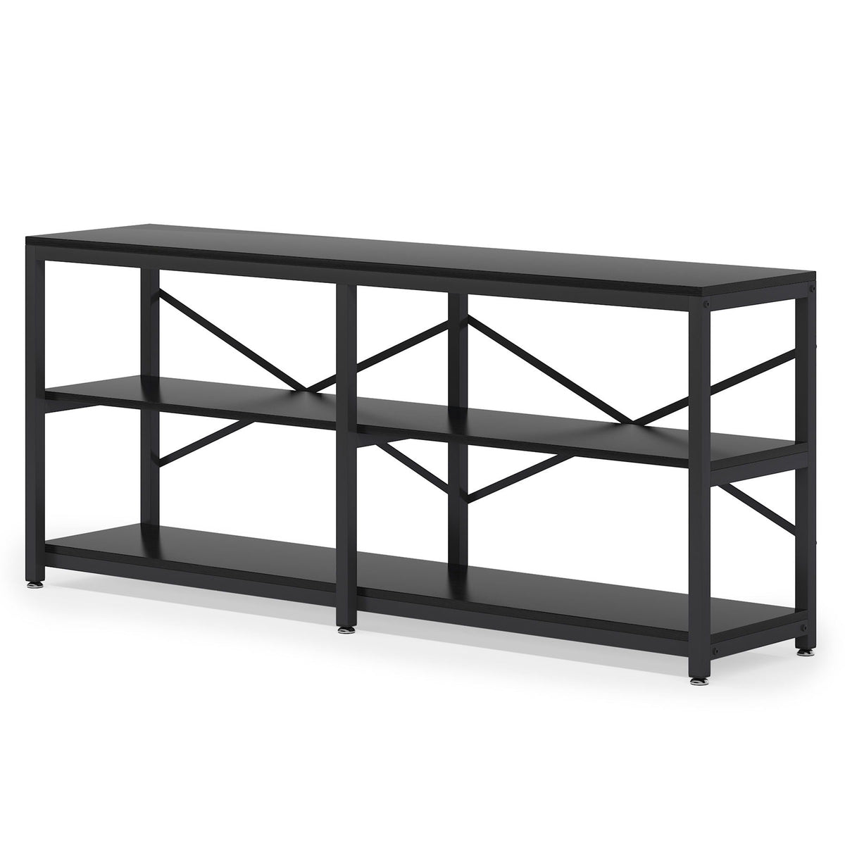 Console Table With X Back Design, Extra Long Storage