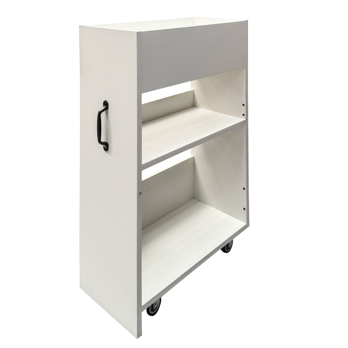 3 Tier Wooden Floor Standing Bookcase with Slide Out Drawer Storage