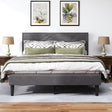 Luxurious-Queen-Bed-Frame-&-Headboard-–-Carbon-Gray-Beds-&-Bed-Frames