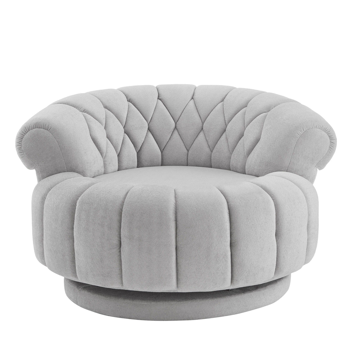 Round Swivel Accent Chair With Rotation