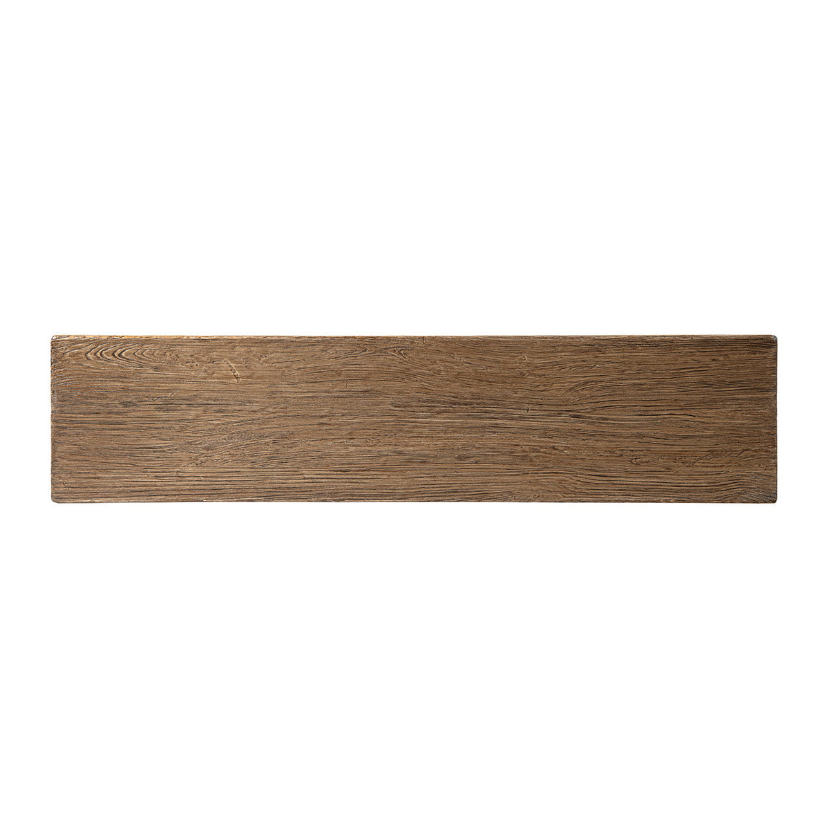 Hawthorne 60' Solid Reclaimed Elm Trestle Console Table, Heritage Medium-Dark Brown