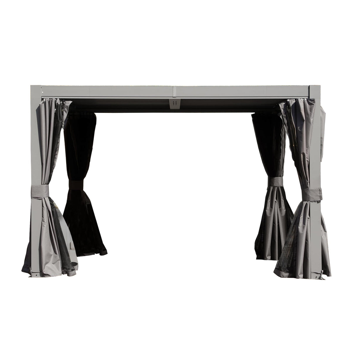 10x10 FT Outdoor Louvered Pergola with Adjustable Louvers