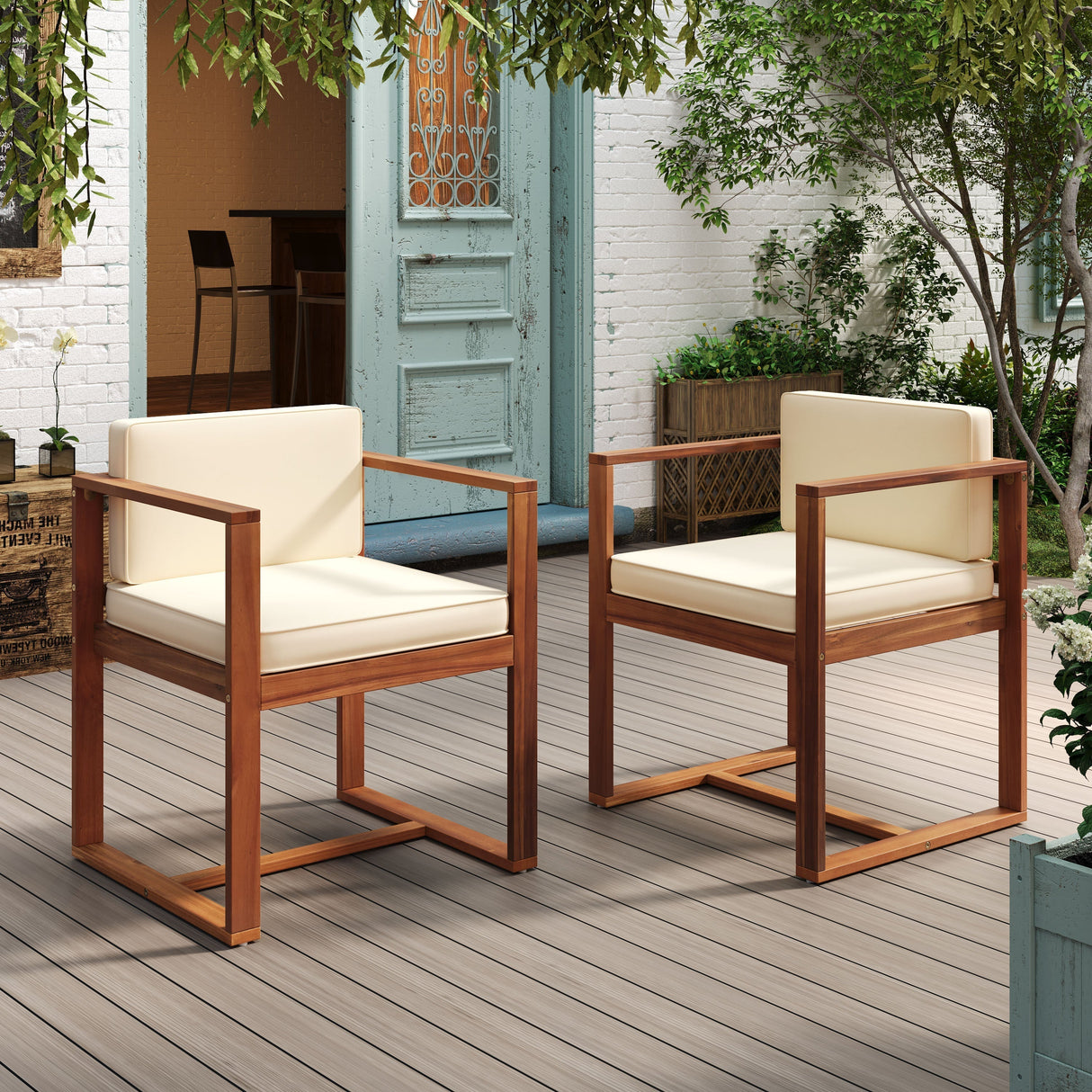 Patio Dining Chairs (Set of 2)