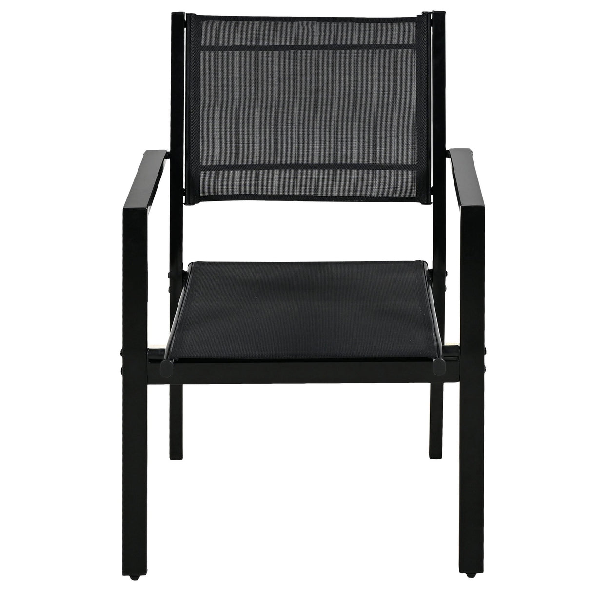 6-Person Modern Steel Outdoor Dining Set