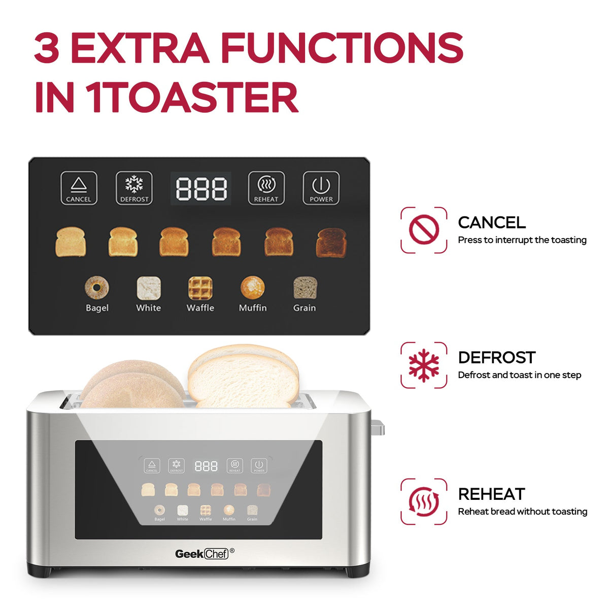 4-Slice Toaster with Extra-Wide Entrance