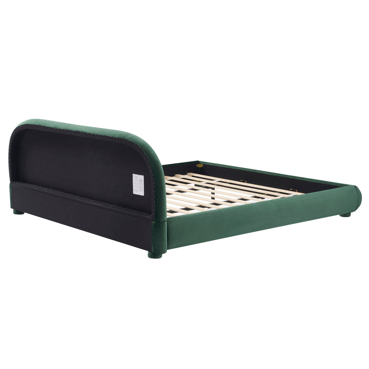 Dark Green Velvet Bed Frame