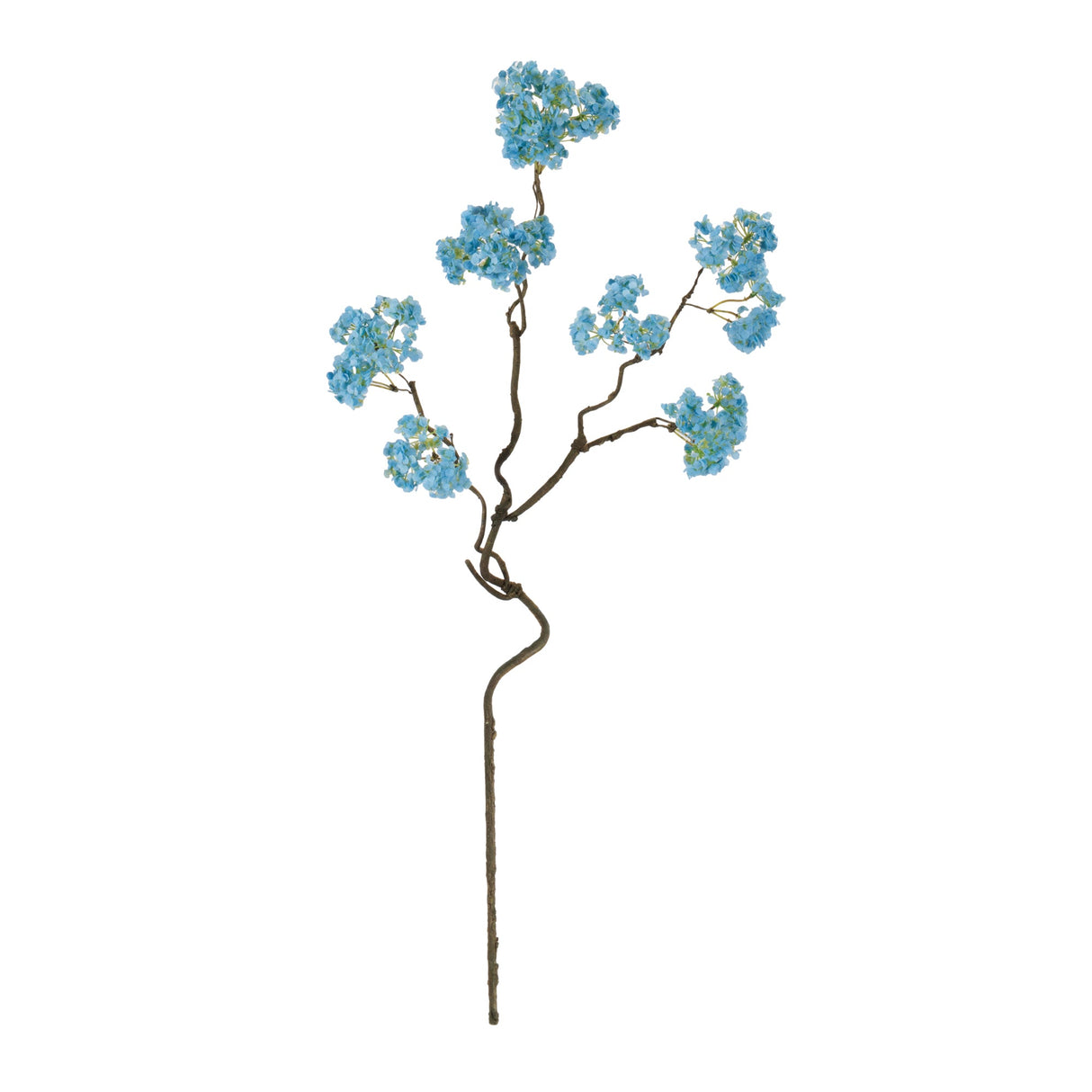 Blue Floral Twig Stem Set of 4