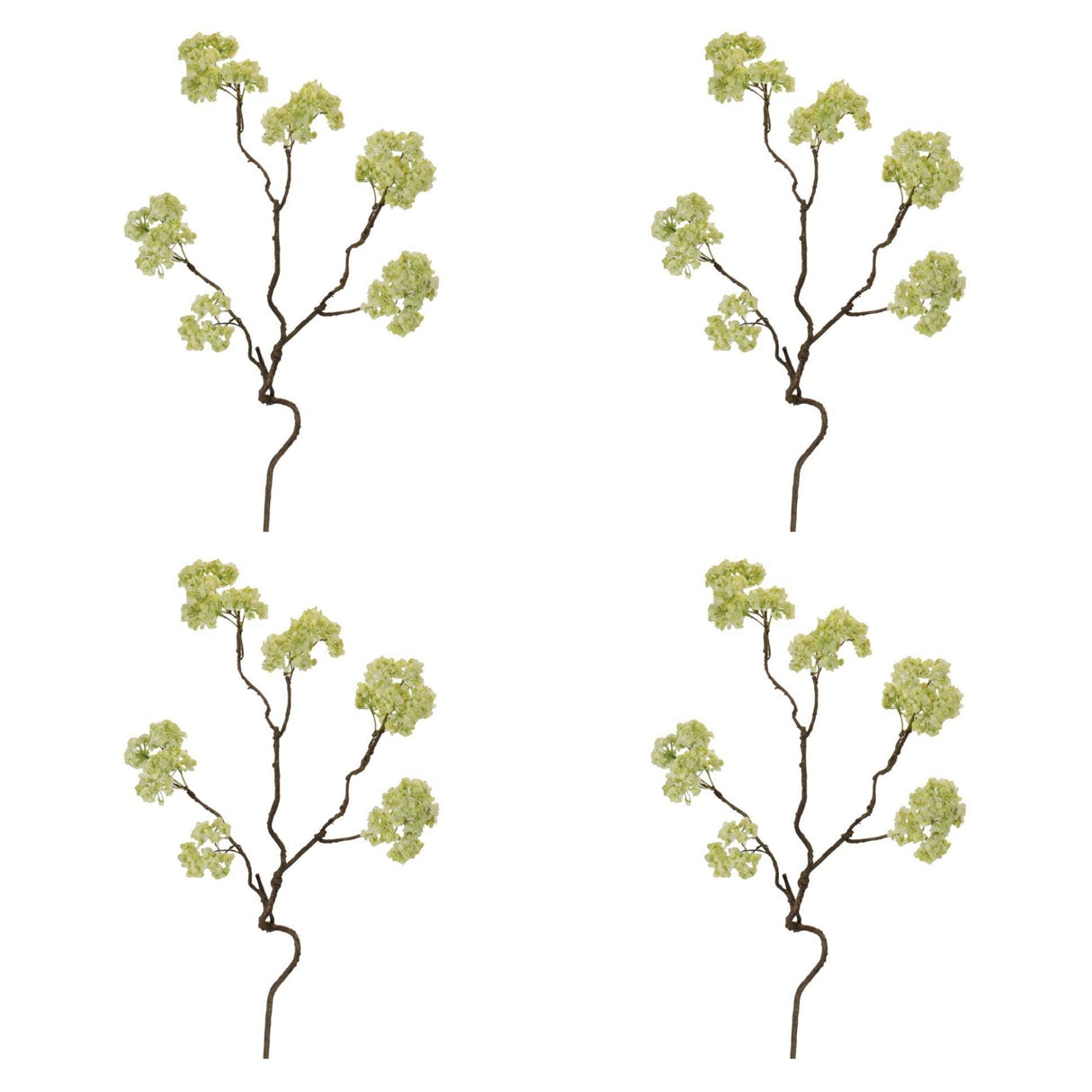 Blue Floral Twig Stem (Set of 4)