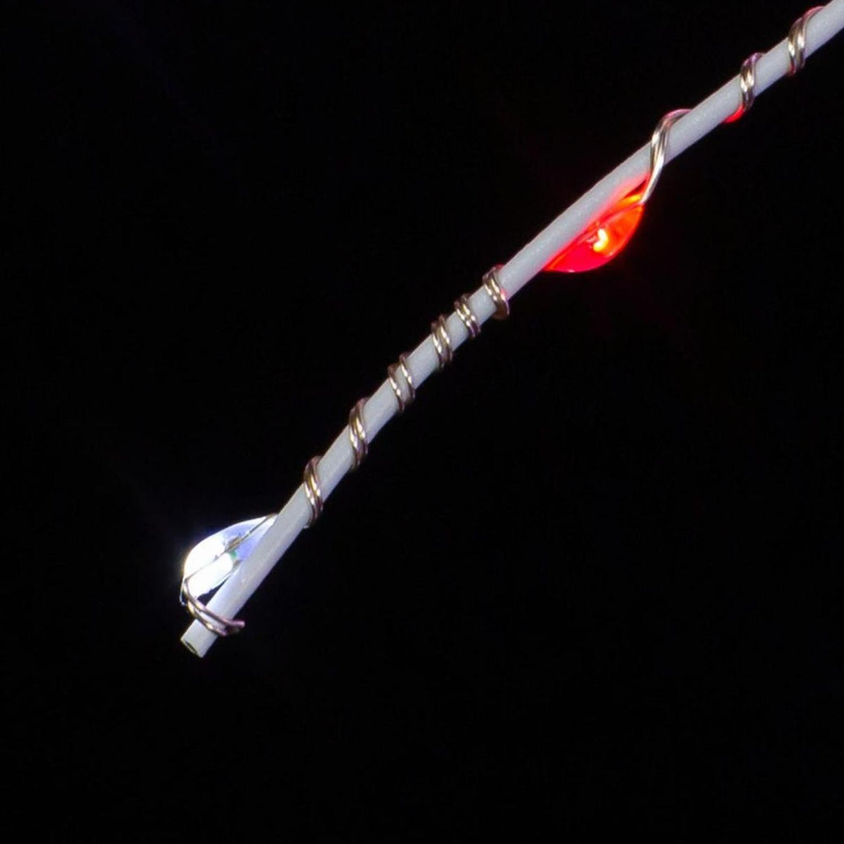 11.8" 120 Light Red and Pure White Starburst