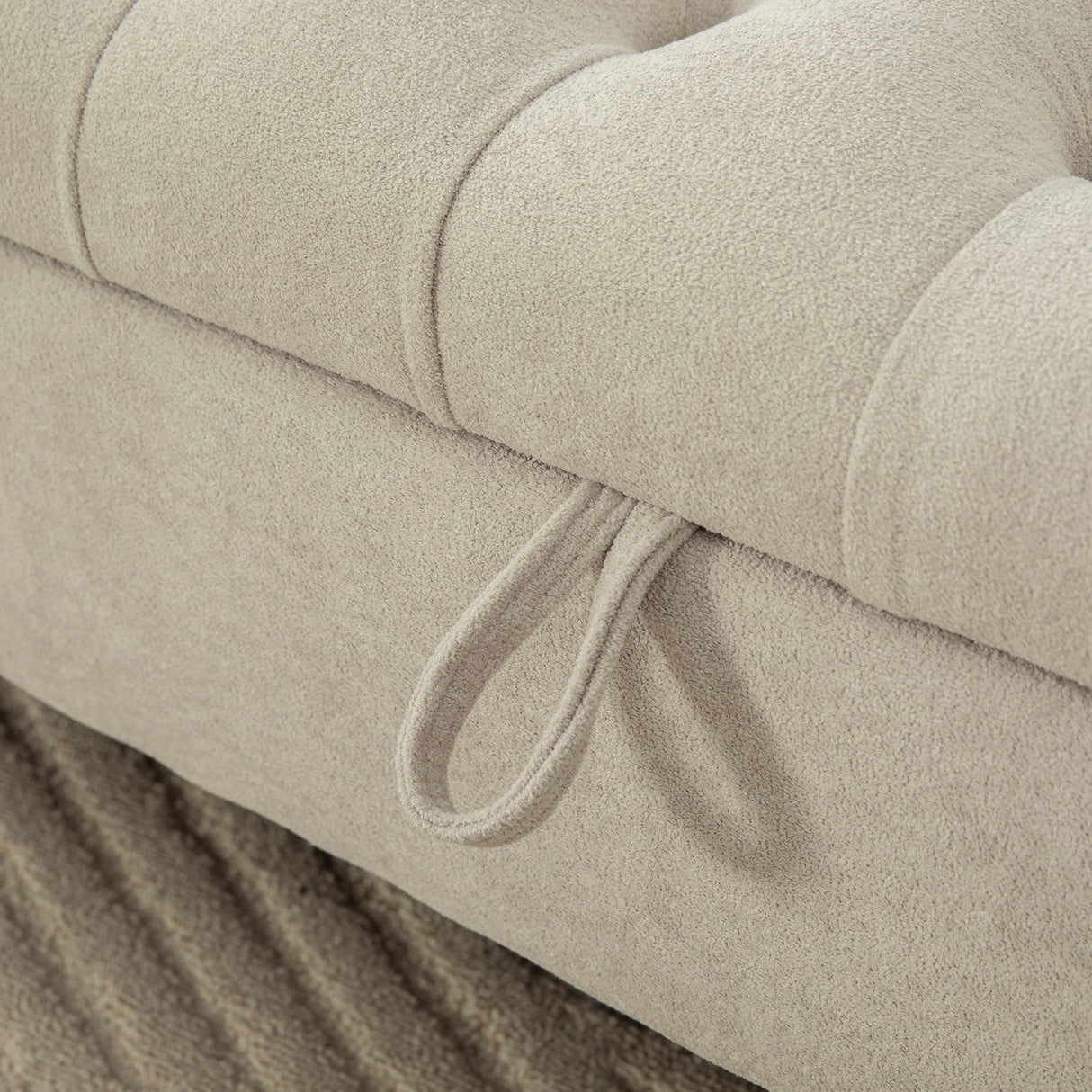 65.75" Wide Modern Upholstered Storage Bench