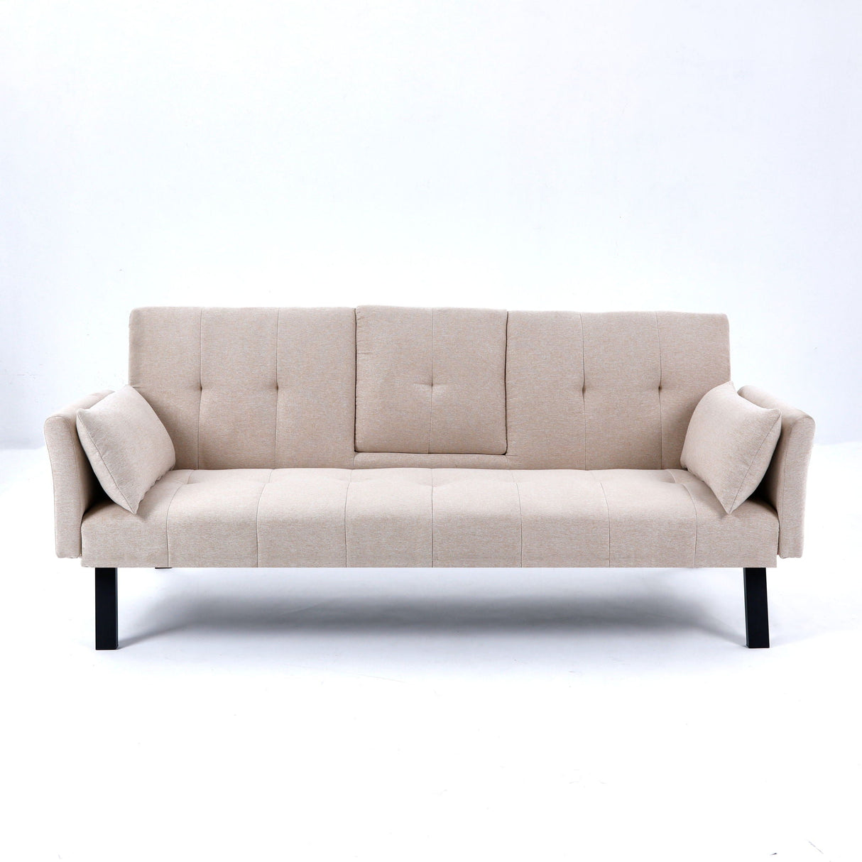Sofa Bed With Foldable Design And Cup Holder