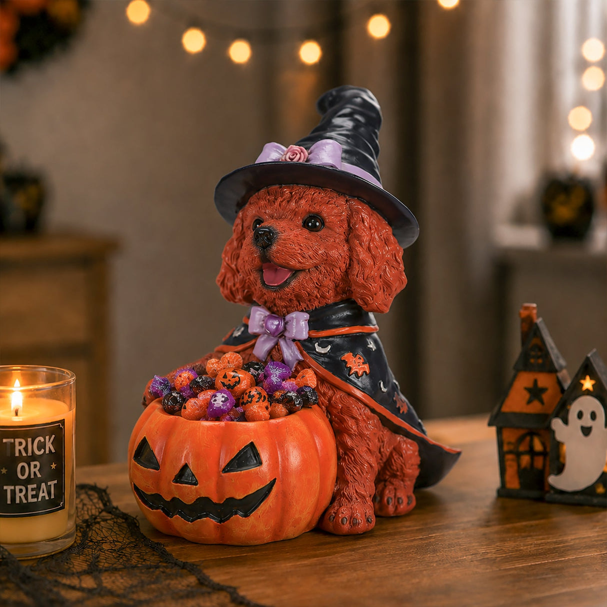 Halloween Puppy Figurine