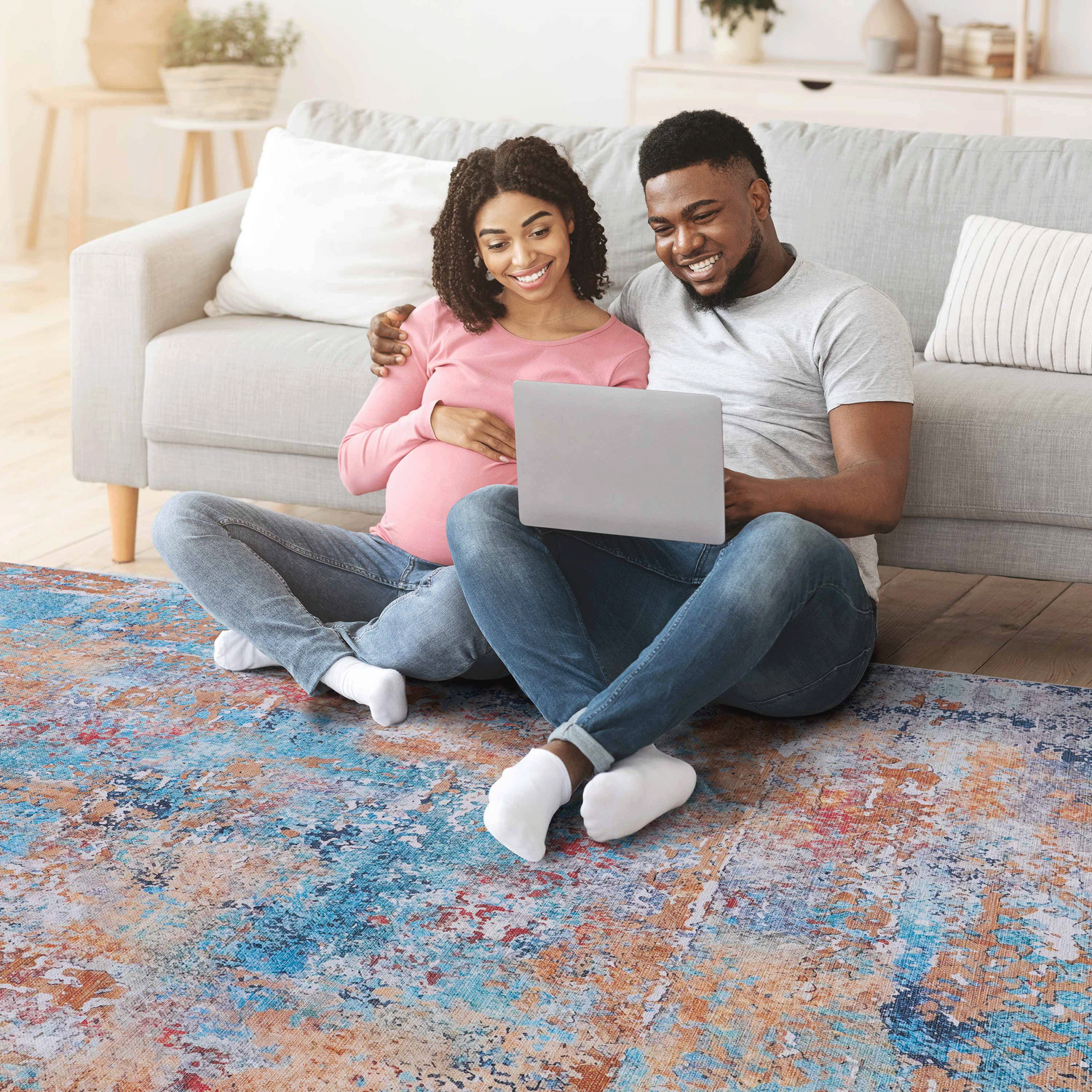 Naar Washable Area Rugs, Low-Pile, Non-Slip, Non-Shedding, Foldable, Kid & Pet Friendly